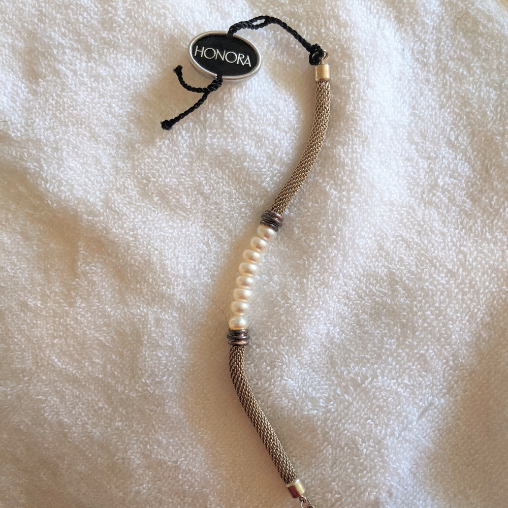 Honora Pearl and Sterling Silver Bracelet NWT